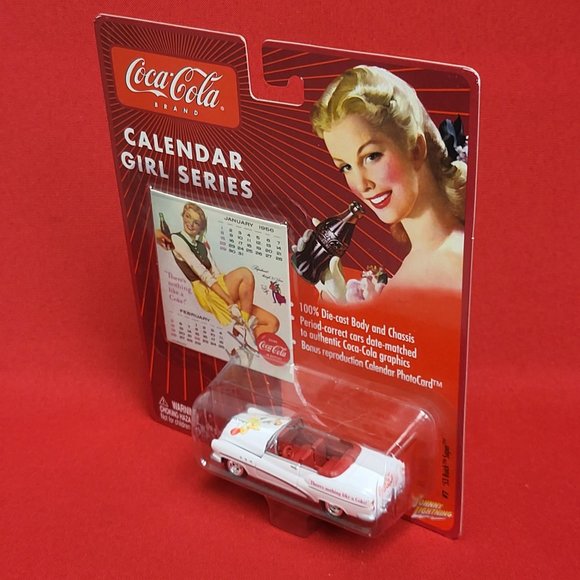 Coca Cola Johnny Lightning Calendar Girl Series Die Cast Buick Super - Picture 6 of 9